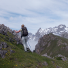 Walking through alpine flowers, Valdecoro - 
