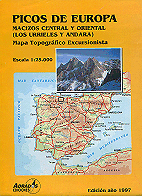 Adrados map of the Central and Eastern Massifs