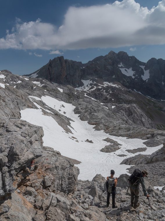 Still patches of snow hanging on