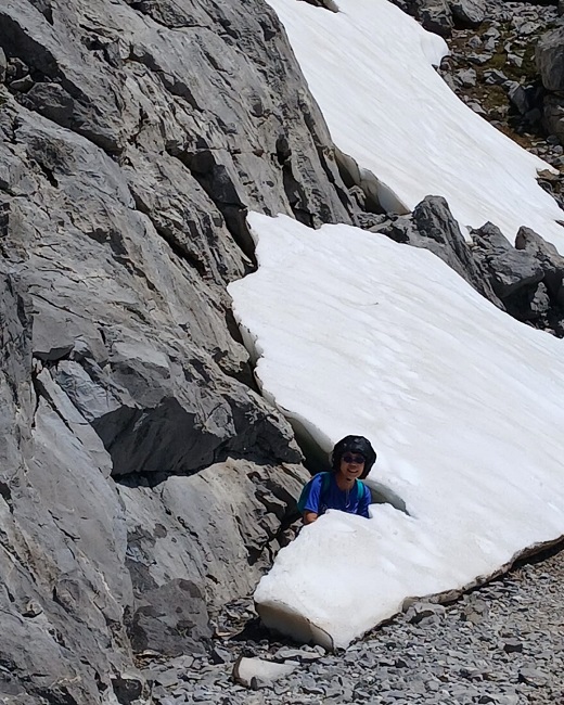 The last of the snow patches